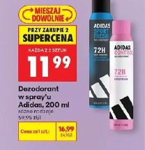 Dezodorant w spray'u Adidas, 200 ml