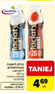 Jogurt pitny proteinowy Łaciaty