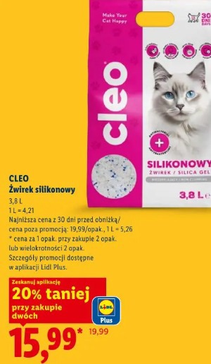 Cleo Żwirek silikonowy