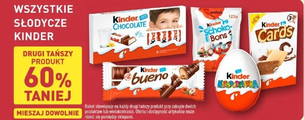 Wszystkie słodycze Kinder