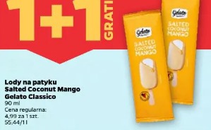 Lody na patyku Salted Coconut Mango Gelato Classico