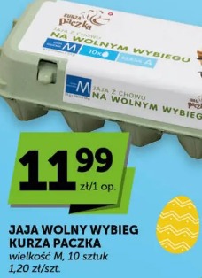 Jaja wolny wybieg kurza paczka