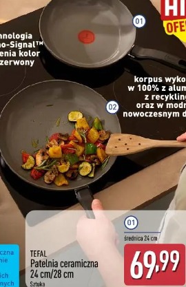 Tefal Patelnia ceramiczna 24 cm/28 cm