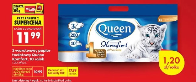 Queen Komfort papier toaletowy