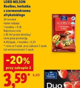 Lord Nelson Rooibos, herbatka z czerwonokrzewu afrykańskiego