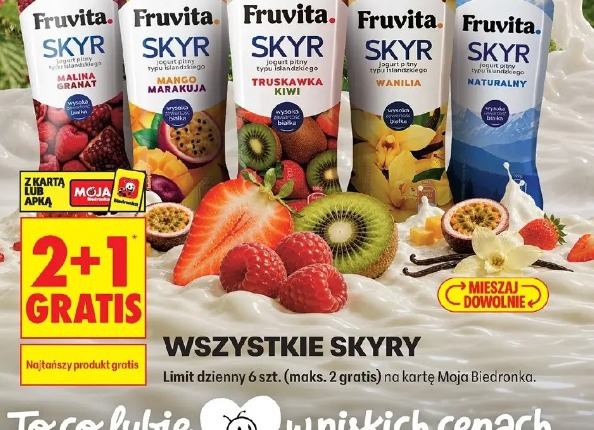 Fruvita Skyr jogurt pitny typu islandzkiego