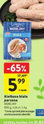 Kiełbasa biała parzona