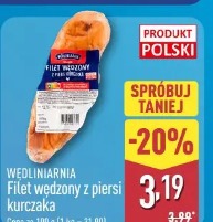 Filet wędzony z piersi kurczaka Wędlinarnia