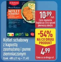 Kotlety schabowy z kapustą zasmażaną i pure ziemniaczanym