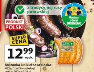 Kaszanka lub kiełbasa śląska