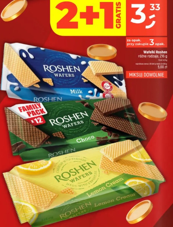Wafelki Roshen