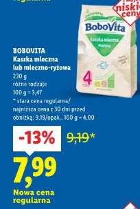 Bobovita Kaszka mleczna lub mleczno-ryżowa