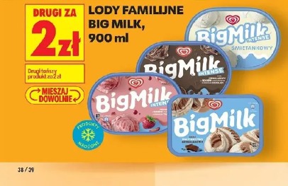 Lody familijne Big Milk