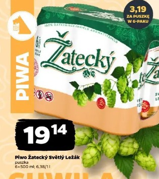 Piwo Žatecký Světlý Ležák