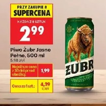 Piwo Żubr Jasne Pełne