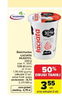 Śmietanka ŁACIATA MLEKPOL