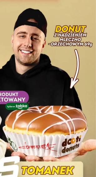 Donu z nadzieniem mleczno-orzechowym
