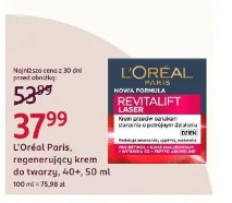 L'Oréal Paris, regenerujący krem do twarzy, 40+