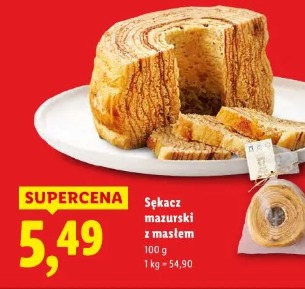 Sękacz mazurski z masłem