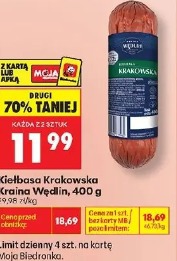 Kiełbasa Krakowska Kraina Wędlin