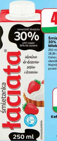 Śmietanka UHT 30% Łaciata Mlekpol
