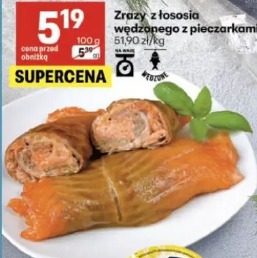 Zrazy z łososia wędzonego z pieczarkami