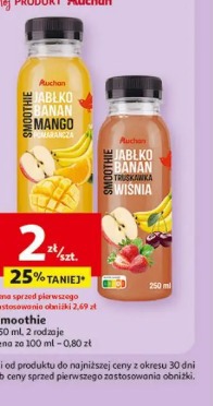 Smoothie jabłko banan mango pomarańcza, Auchan