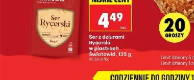 Ser z dziurami Rycerski w plastrach Światowid
