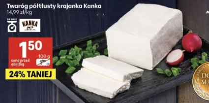 Twaróg półtłusty krajanka Kanka