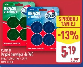 ClinaIr Krążki barwiące do WC