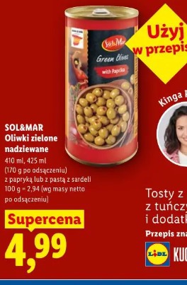 Sol&Mar Oliwki zielone nadziewane