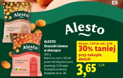 Alesto Orzeszki ziemne w skorupce
