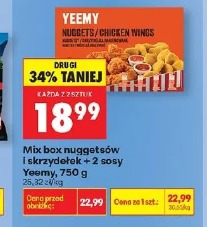 Mix box nuggetów i skrzydełek + 2 sosy Yeemy