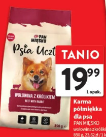 Karma półmiękka dla psa Pan Mięsko wołowina z królikiem