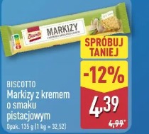 Biscotto Markizy z kremem o smaku pistacjowym
