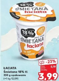 Łaciata Śmietana 18% tł.