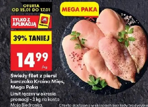 Świeży filet z piersi kurczaka Kraina Mięs Mega Paka