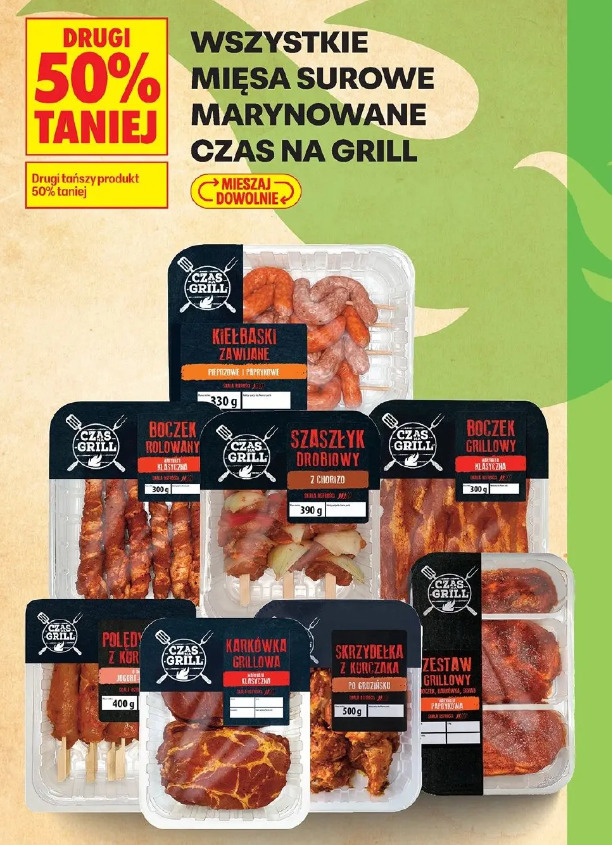 Wszystkie mięsa surowe marynowane Czas na Grill
