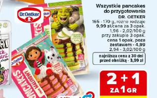 Wszystkie pancakes do przygotowania Dr. Oetker