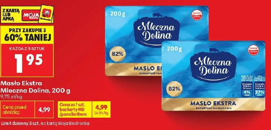 Masło ekstra Mleczna Dolina