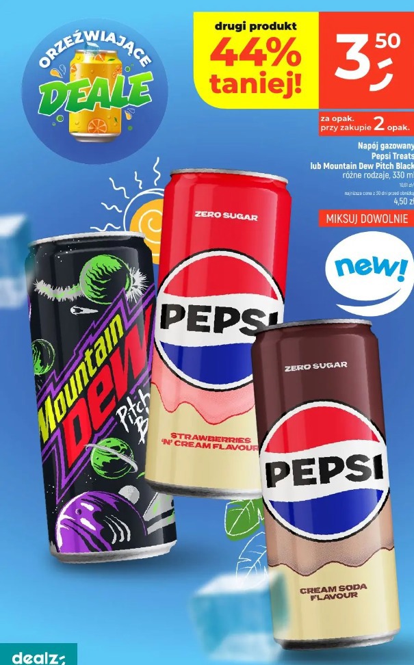 Pepsi Treats lub Mountain Dew Pitch Black