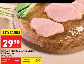 Sznycle z fileta piersi indyka Kraina Mięs