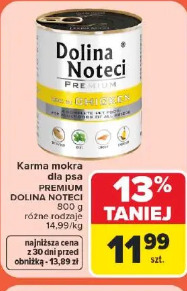 Karma mokra dla psa Premium Dolina Noteci