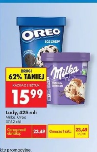 Lody, 425 ml Milka, Oreo