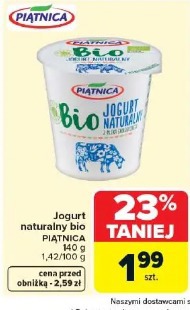 Jogurt naturalny bio PIĄTNICA