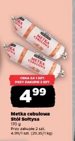 Metka cebulowa Stół Sołtysa