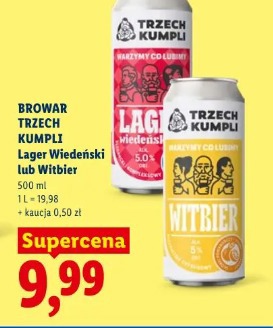 Browar Trzech Kumpli Lager Wiedeński lub Witbier