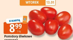 Pomidory śliwkowe czerwone