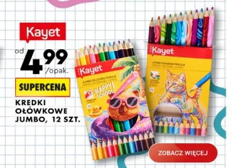 Kredki ołówkowe jumbo Kayet, 12 szt.