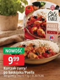 Kurczak curry/po baskijsku/Paella Côté Table